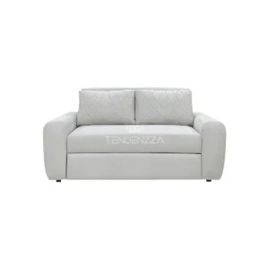 Sofá Cama Click Lana, un sofá práctico para convertirlo en cama y dormir dos personas, tapizado en tela color gris claro. Sofá cama sencillo, Sofá cama doble. Sofá cama en Bucaramanga