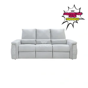Sofás en oferta. Sofá Shanghai de 3 puestos color crema, sofá amplio, cómodo y con espaldar alto. Tapizado en tela antifluido y amigable con mascotas. Sofá para la sala. Sofás en Bucaramanga.