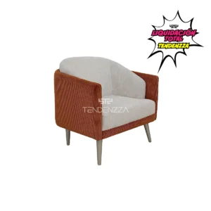 Silla Auxiliar en oferta. Silla auxiliar Fomeliz color beige y terracota, con base en madera. Tapizado en tela antifluido, fácil limpieza y amigable a las mascotas. Sillas Auxiliares para sala. Sillas Auxiliares en Bucaramanga.