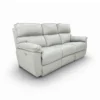 Costado derecho del Sofá Reclinable 3 puestos en Cuero natural color gris, con sistema Zero Gravity. Sofá Reclinable eléctrico, Reclinables en Cuero, Muebles Reclinables en Bucaramanga. Sofá para ver TV. Sofá Reclinable TENDENZZA de 3 puestos