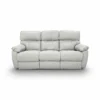 Sofá Reclinable 3 puestos en Cuero natural color gris, con sistema Zero Gravity. Sofá Reclinable eléctrico, Reclinables en Cuero, Muebles Reclinables en Bucaramanga. Sofá para ver TV. Sofá Reclinable TENDENZZA de 3 puestos