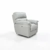 Costado derecho de la Silla Reclinable Tendenzza eléctrica en Cuero natural color gris, con sistema Zero Gravity. Sillón Reclinable eléctrico, Silla Reclinable en Cuero, Silla Reclinable en Bucaramanga, Silla Reclinable 1 puesto