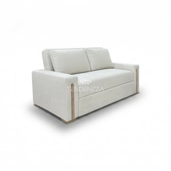 Lado derecho del Sofá Cama Click Alpha, Un Sofá cama doble, práctico para convertirlo en cama y dormir hasta dos personas Sofá cama en Tela color taupé. Sofá cama de 2 puestos. Sofás cama modernos. Sofá cama en Bucaramanga