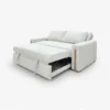 Segunda posición del Sofá Cama Click Alpha, Un Sofá cama doble, práctico para convertirlo en cama y dormir hasta dos personas Sofá cama en Tela color taupé. Sofá cama de 2 puestos. Sofás cama modernos. Sofá cama en Bucaramanga